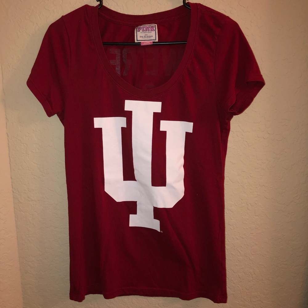 VS Pink IU Hoosiers Scoop Neck